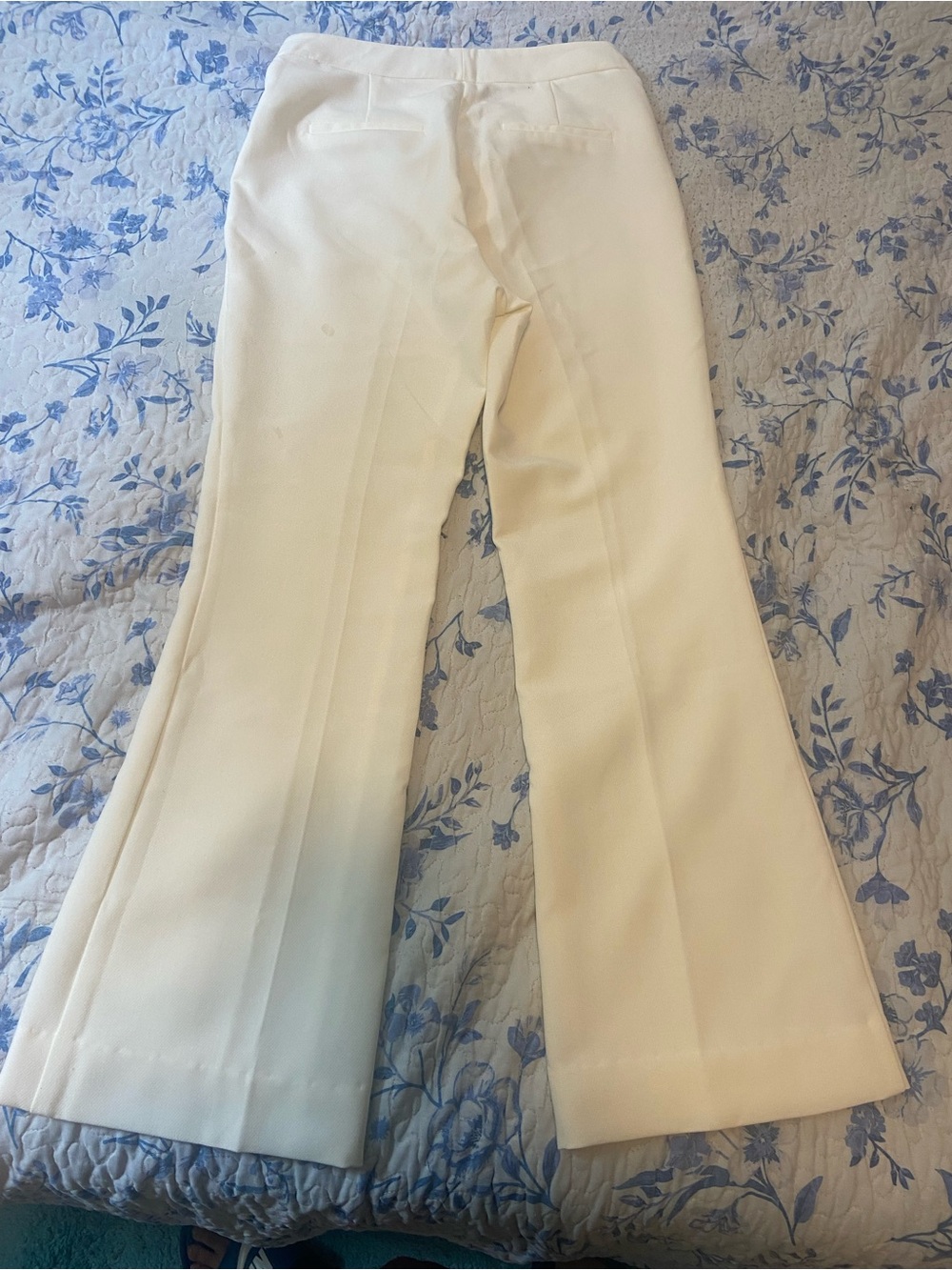 Zara Cream Flare Dress Pants